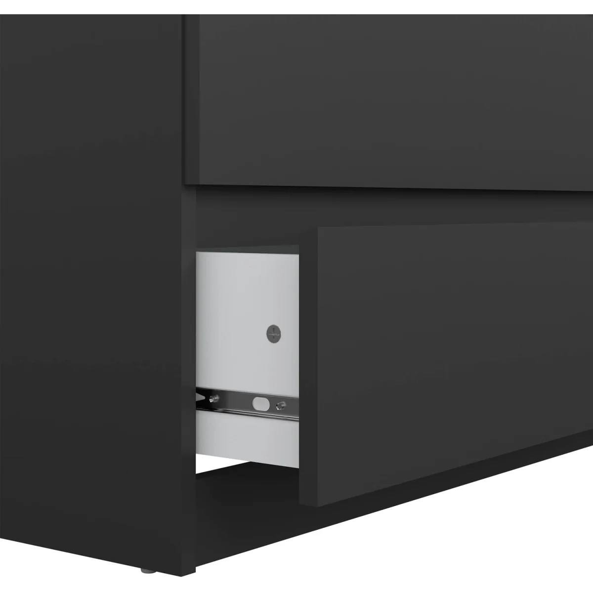 Naia Chest of 5 Drawers in Black Matt - Black Matt – image 5