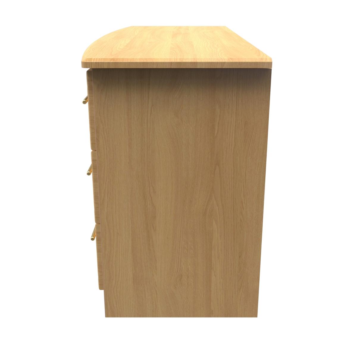 Faye Ready Assembled 6 Drawer Dresser - Modern Oak – image 4