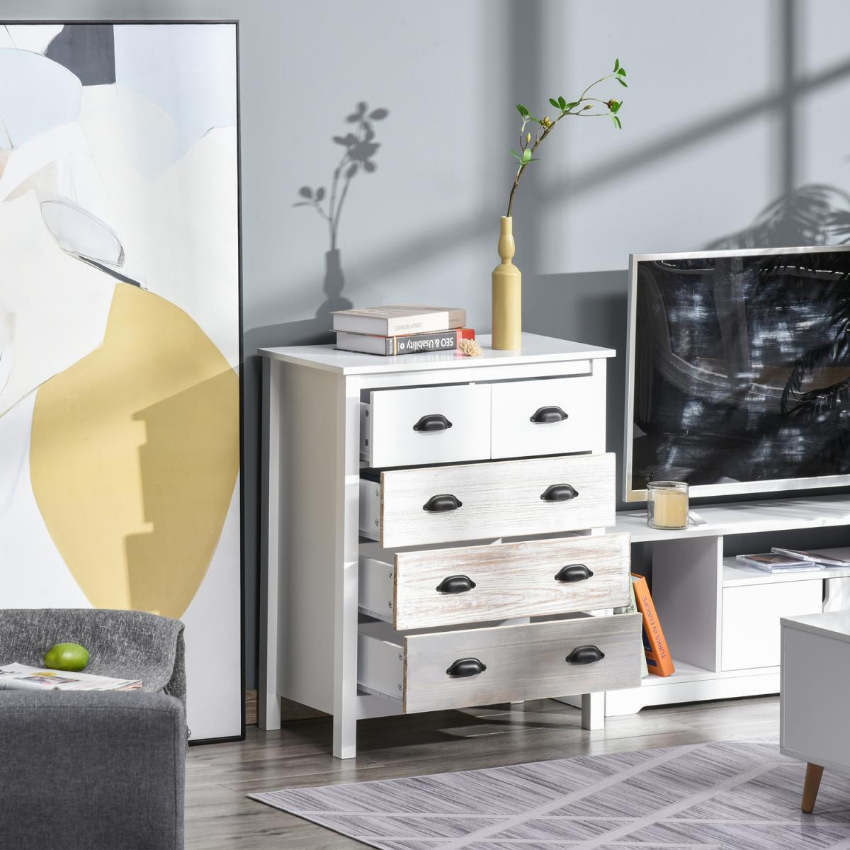 5 Drawer Storage Cabinet for Bedroom - Multi-Colored – image 12