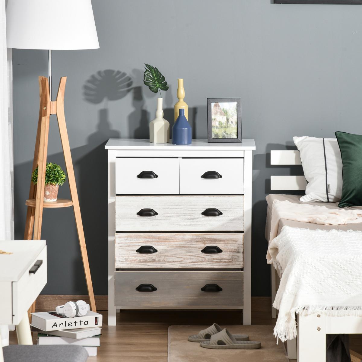 5 Drawer Storage Cabinet for Bedroom - Multi-Colored – image 15