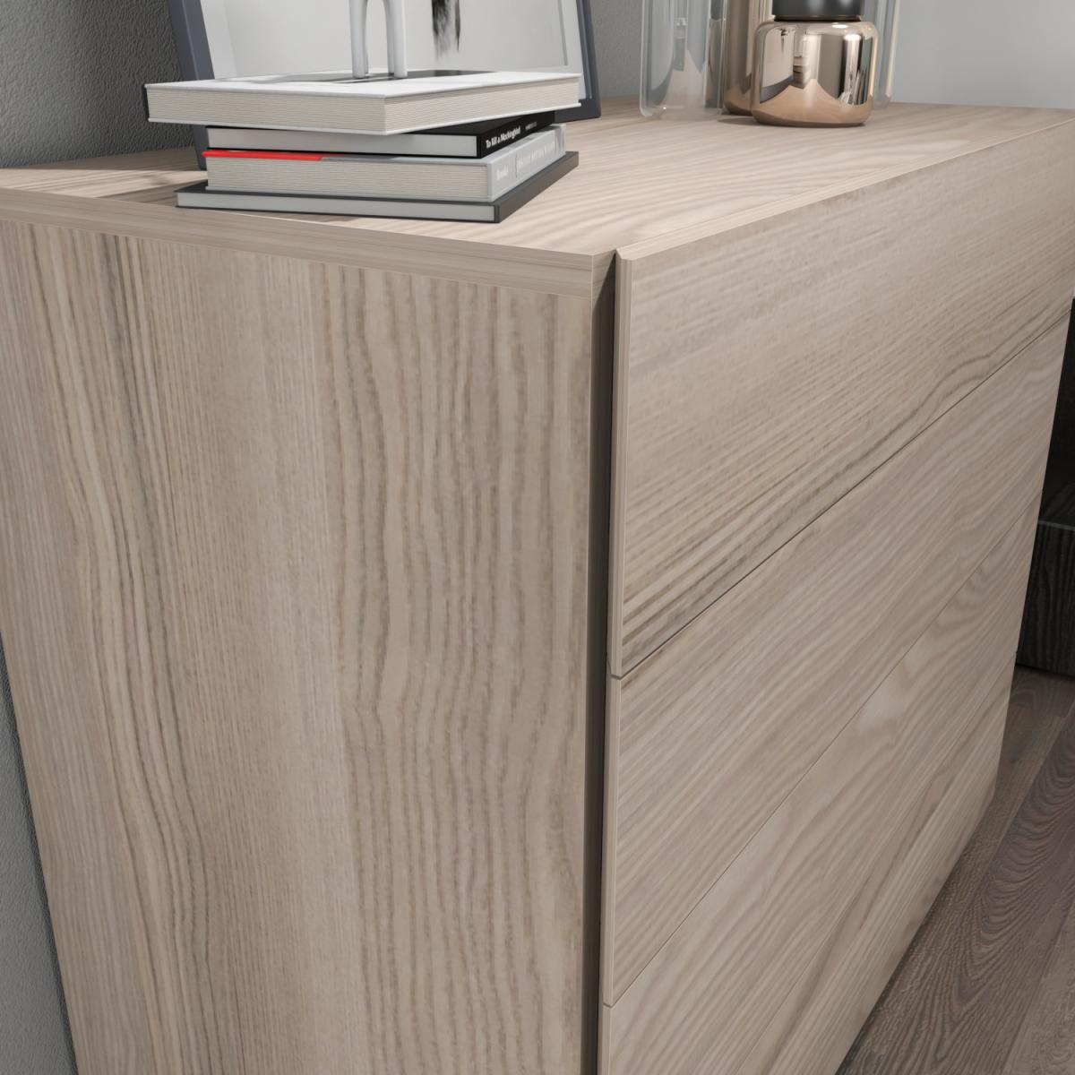 Lines Wide Modern Dresser with Finger Pull Design - Cordoba Pattern – image 5