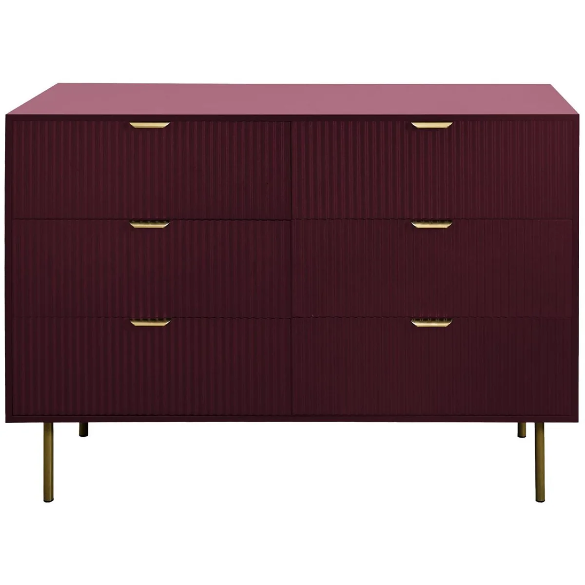 Ribbed 6-Drawer Unit - Dark Berry – image 5