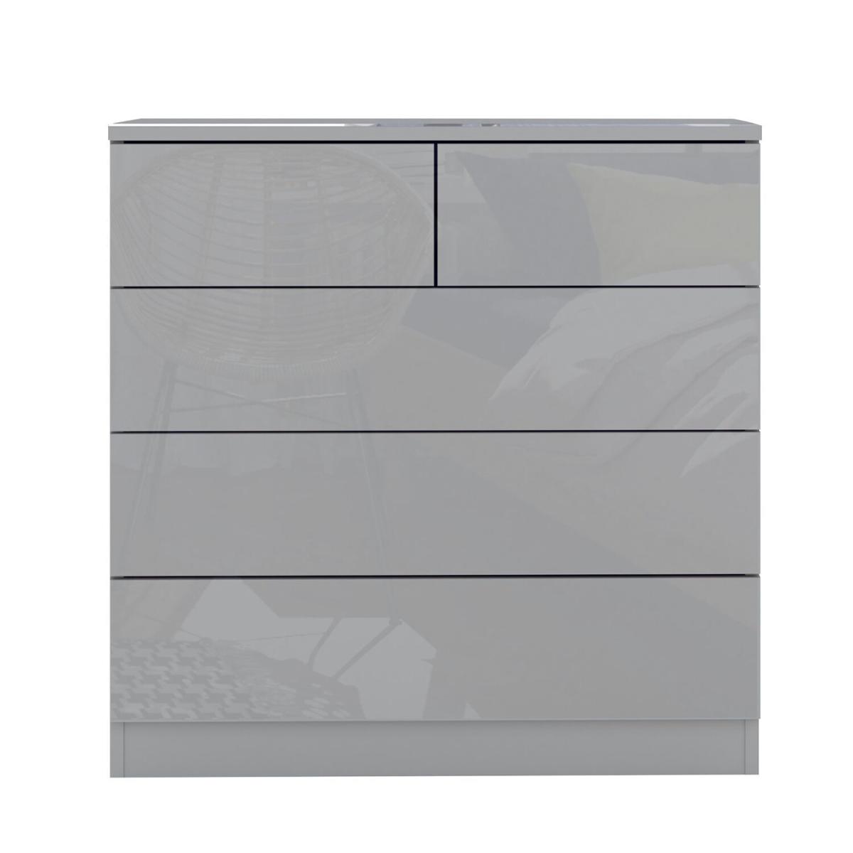 Shard 2 Over 3 Drawer Chest - Grey – image 4