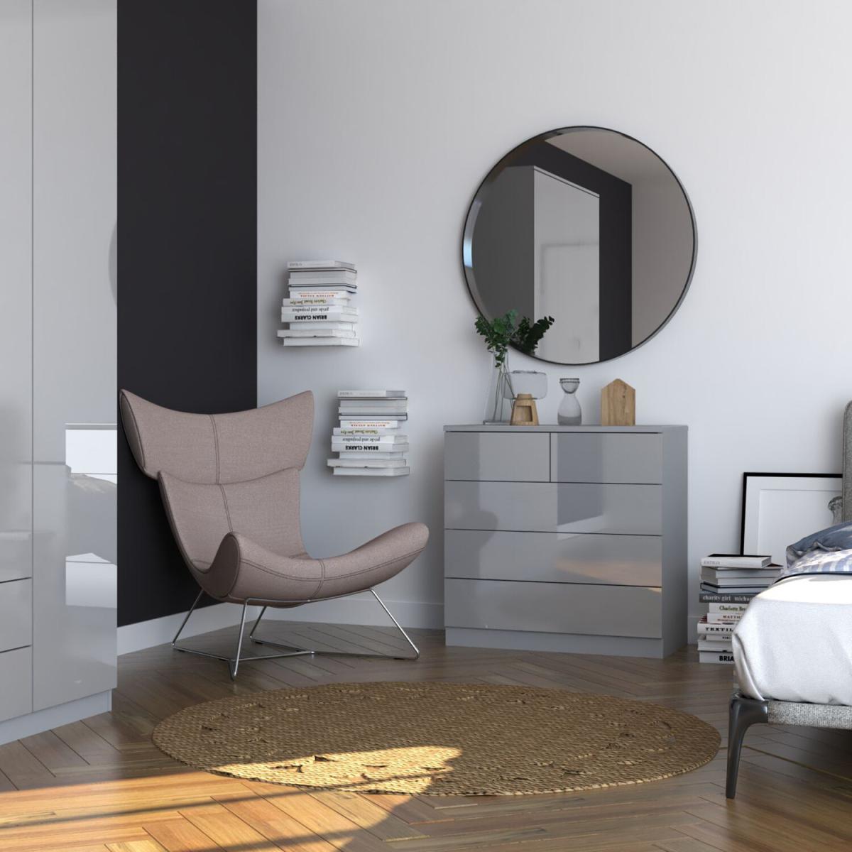 Shard 2 Over 3 Drawer Chest - Grey – image 5