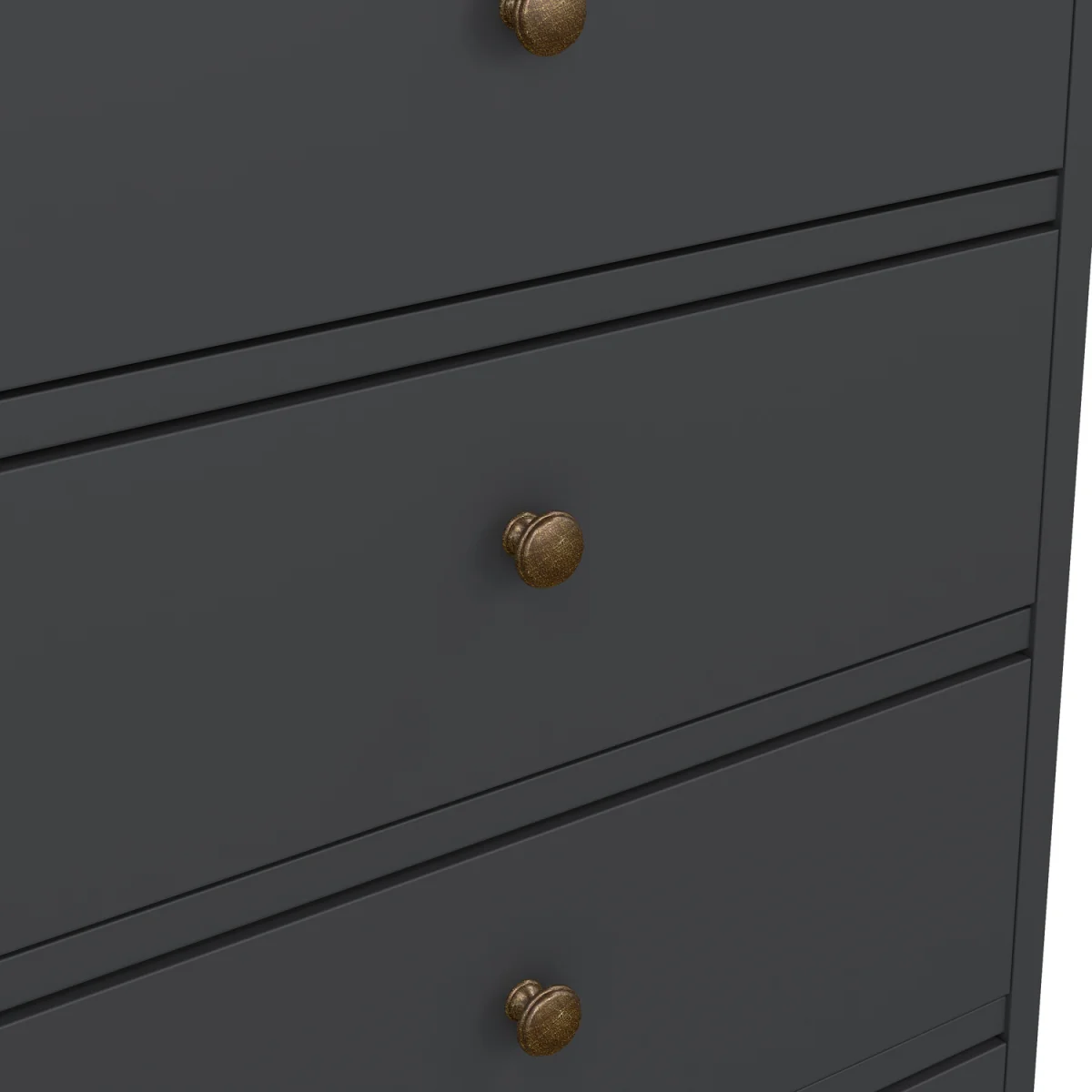 Paris Chest 5 Drawers - Grey – image 9