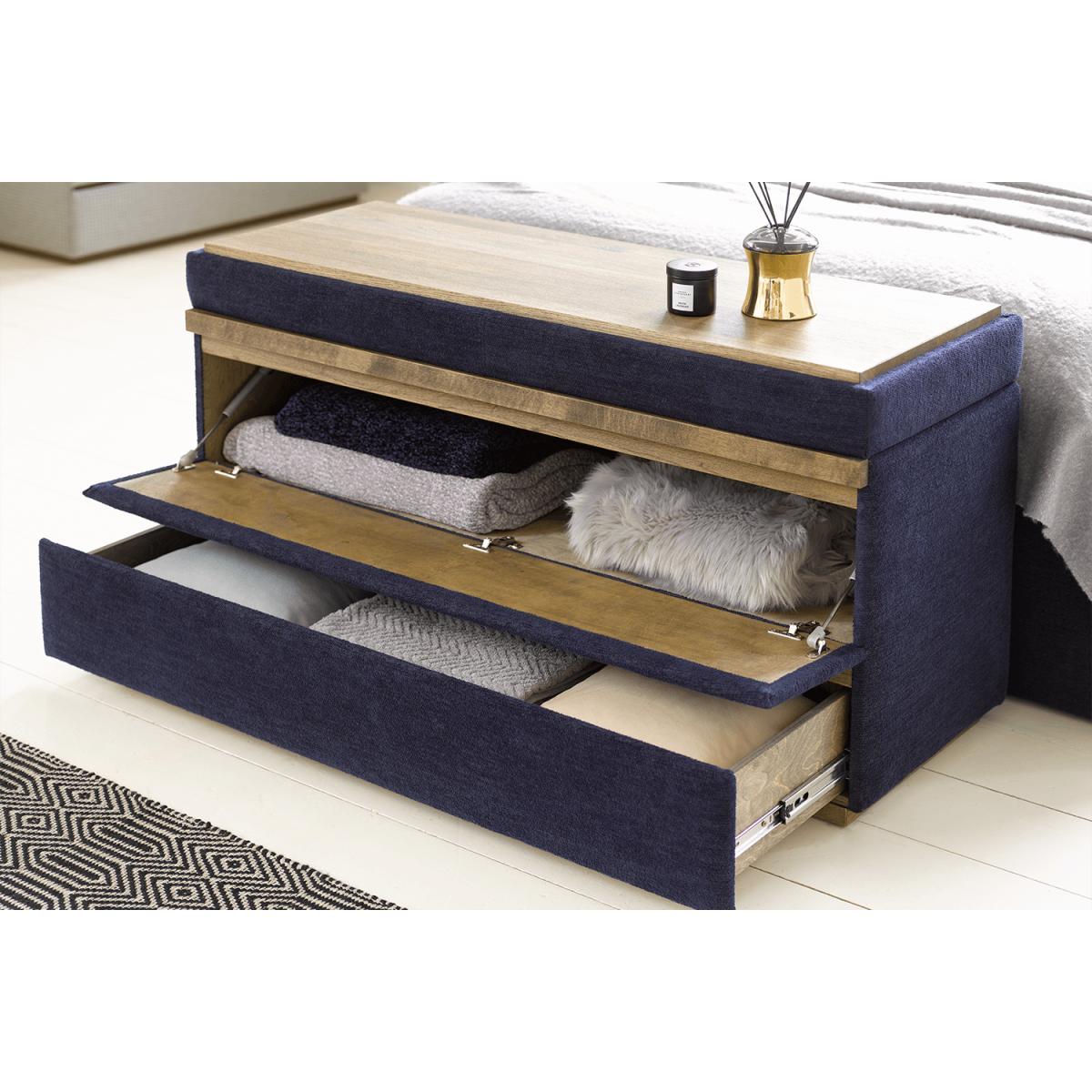 Hardy Bedside Chest of Drawers in Port Royal Aquaclean Clever Chenille – image 5