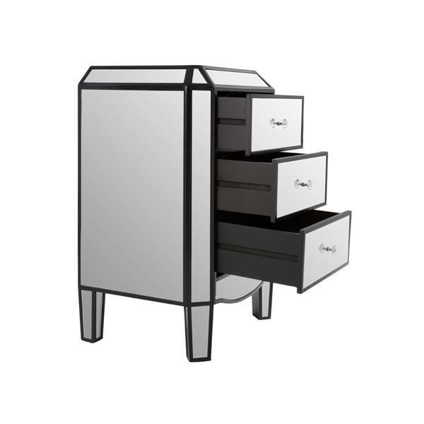 Teddy's Collection Tyler 3 Drawer Black Chest of Drawers – image 5