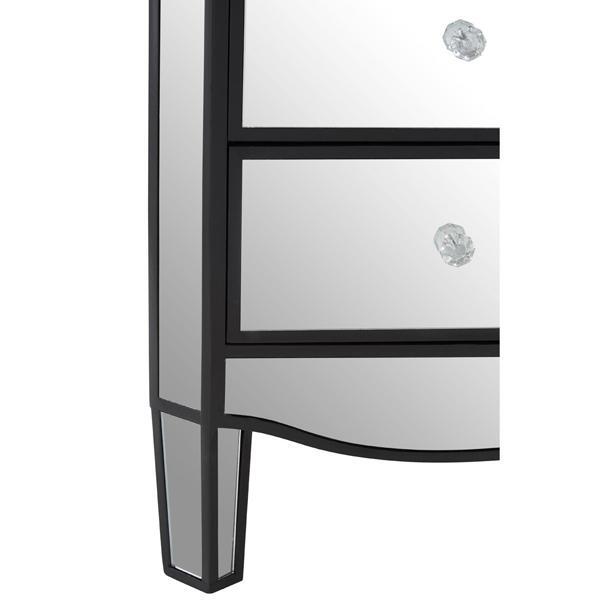 Teddy's Collection Tyler 3 Drawer Black Chest of Drawers – image 7