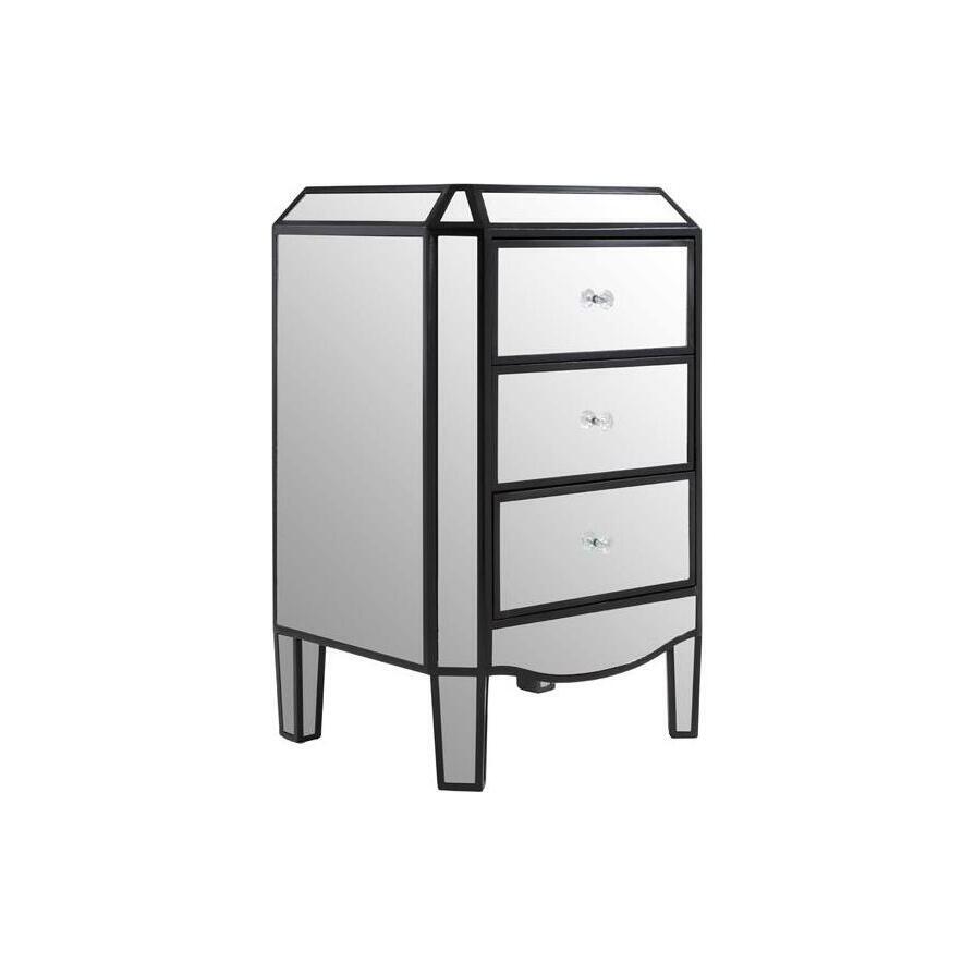 Teddy's Collection Tyler 3 Drawer Black Chest of Drawers – image 2