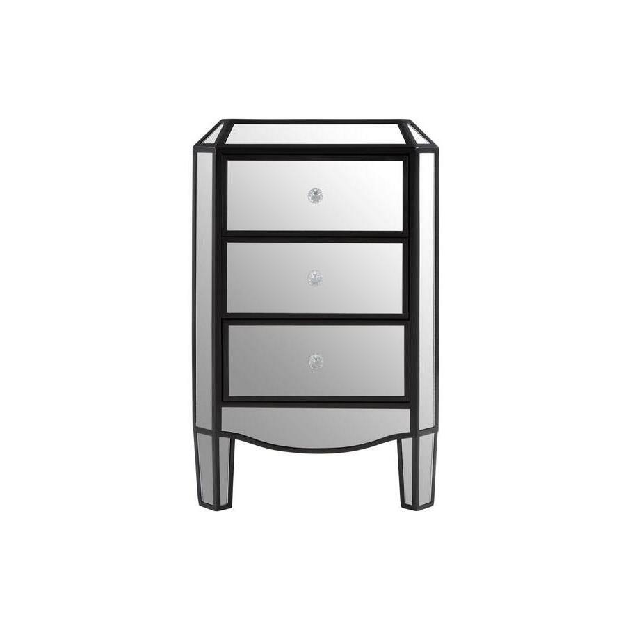 Teddy's Collection Tyler 3 Drawer Black Chest of Drawers – image 1