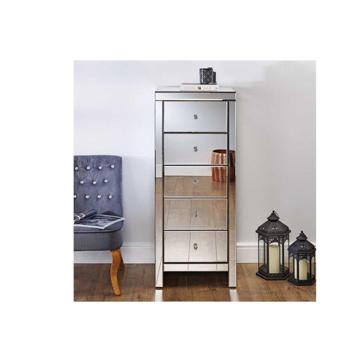 Birlea Seville 5 Drawer Narrow Chest – image 4