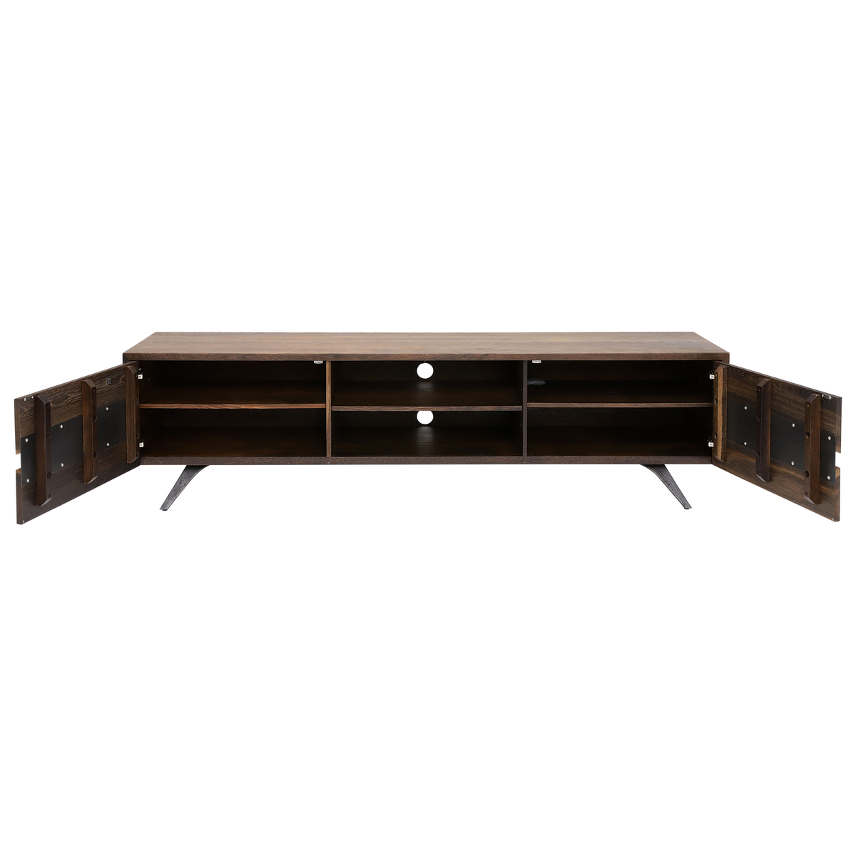 Vega Solid Oak 2 Door Entertainment Unit – image 4