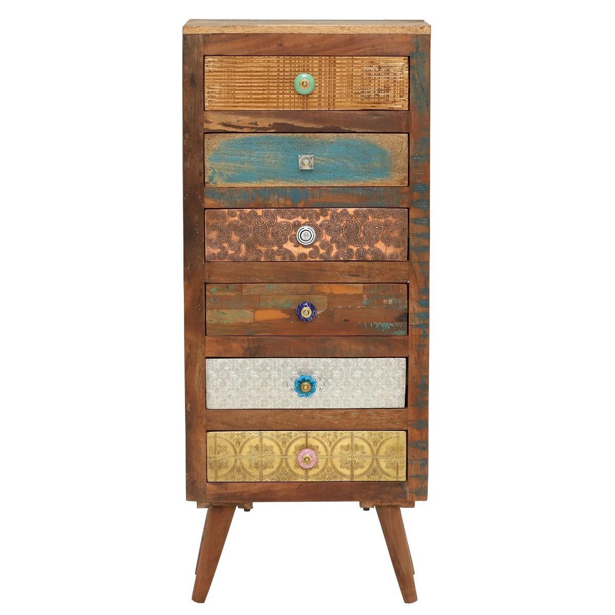 Little Tree Furniture Shimla Eclectic 6 Drawer Multi Chest – image 2
