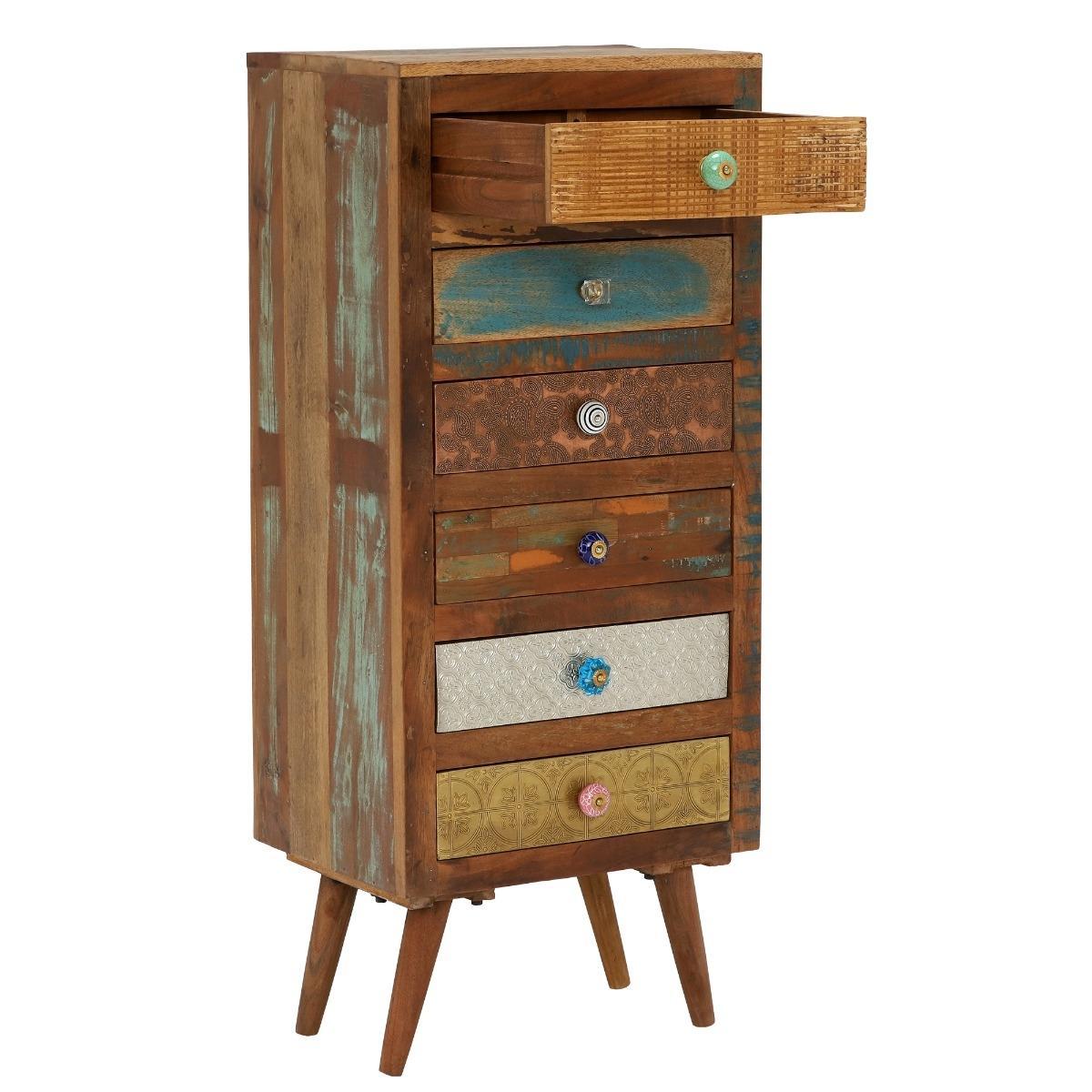 Little Tree Furniture Shimla Eclectic 6 Drawer Multi Chest – image 3