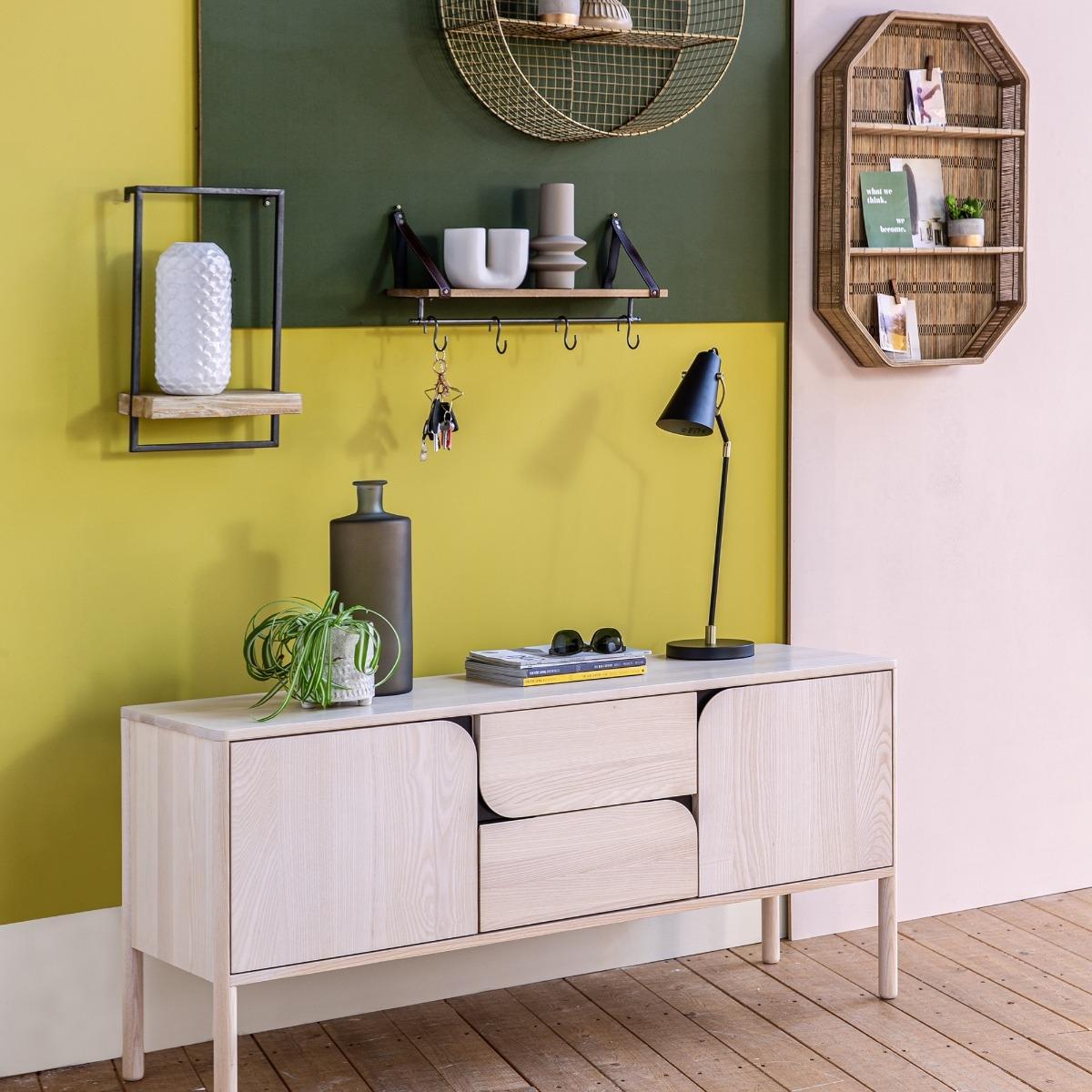 Rectangular Bamboo Shelf, Dark Brown – image 2
