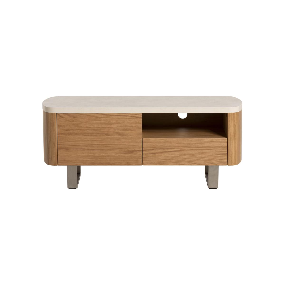 Tate Curved TV stand 120x45x50, Brown | Barker & Stonehouse – image 2