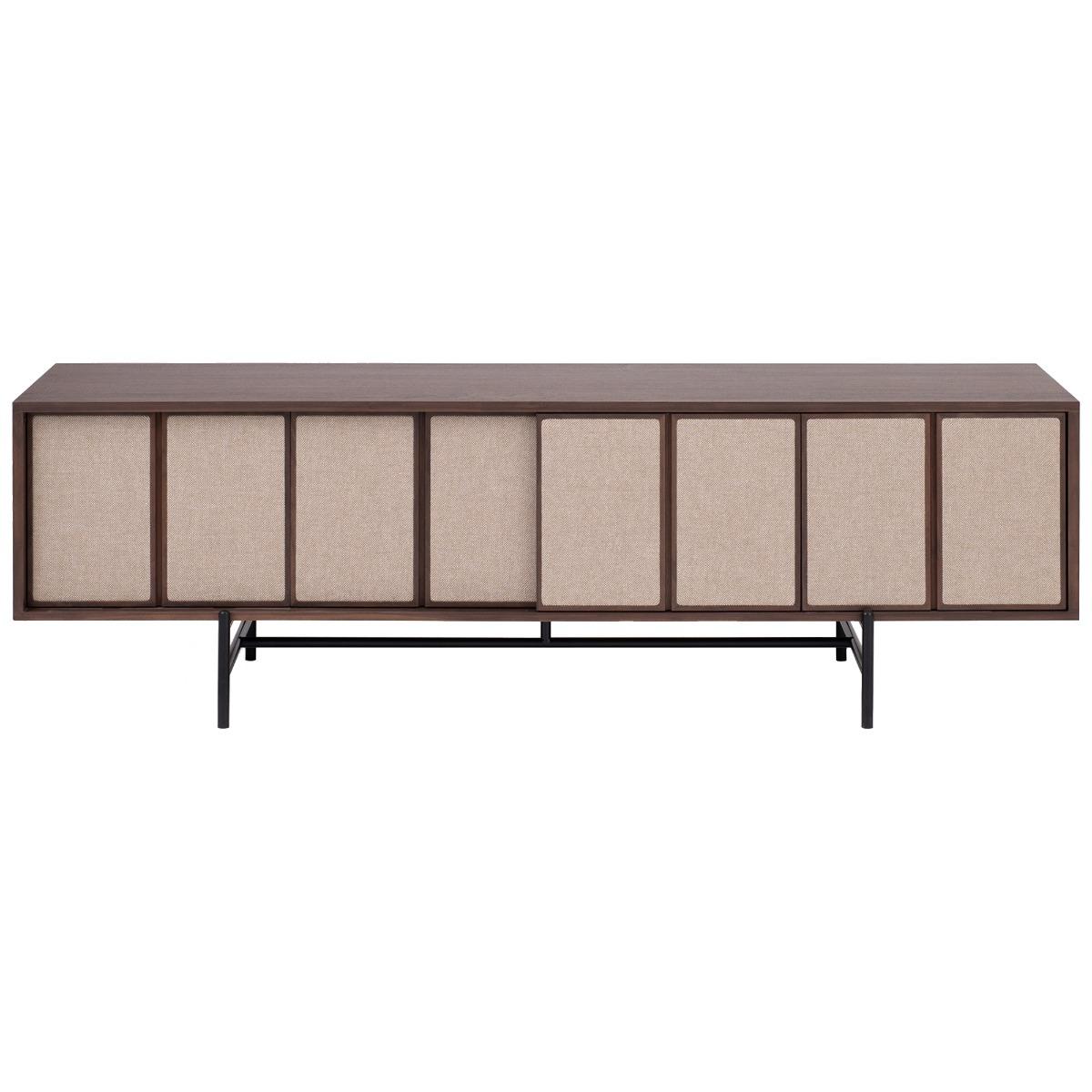 L.Ercolani Canvas Media Unit, Brown Walnut Wood | Barker & Stonehouse – image 2