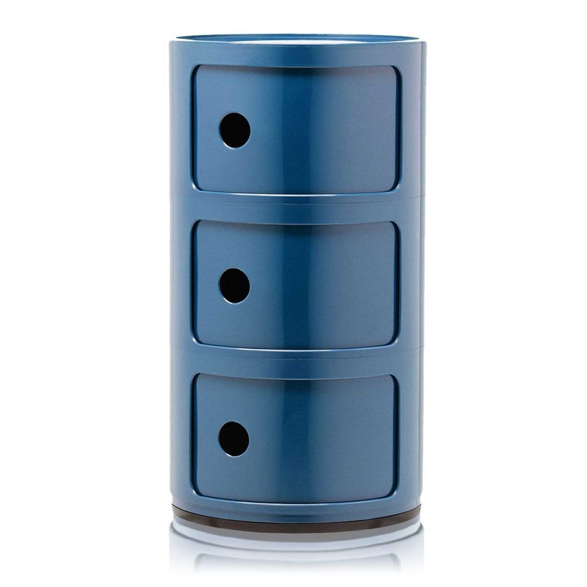 Kartell Componibili 3 Drawer Storage Unit, Blue – image 2