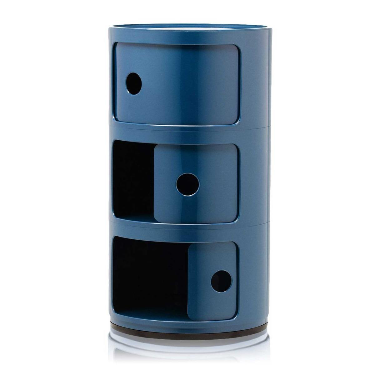 Kartell Componibili 3 Drawer Storage Unit, Blue – image 3