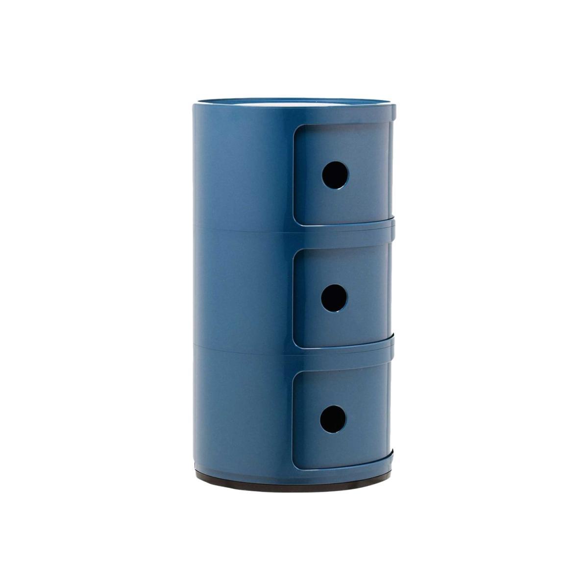 Kartell Componibili 3 Drawer Storage Unit, Blue – image 1