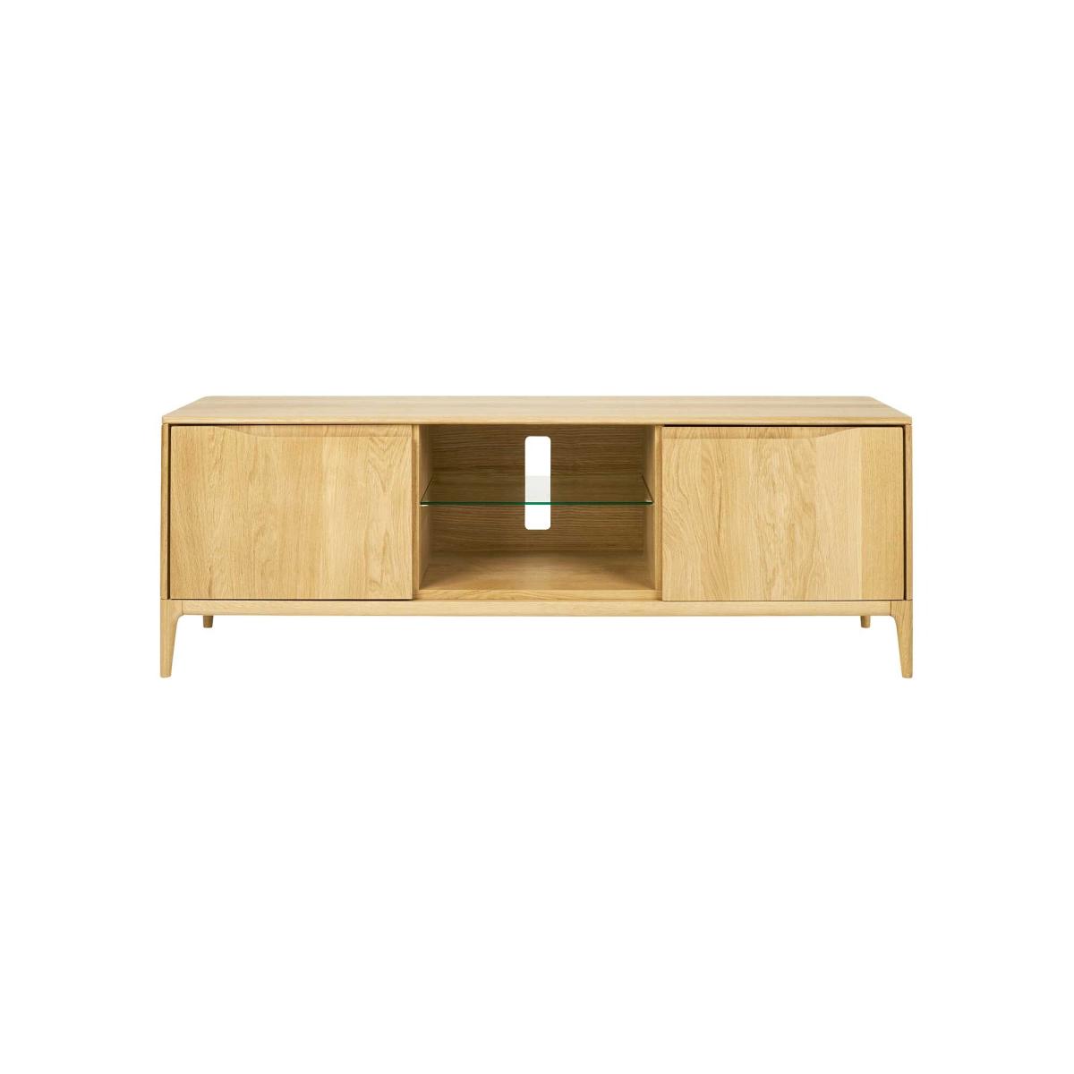 Ercol Romana Open Wide TV Unit, Neutral Oak | Barker & Stonehouse – image 2
