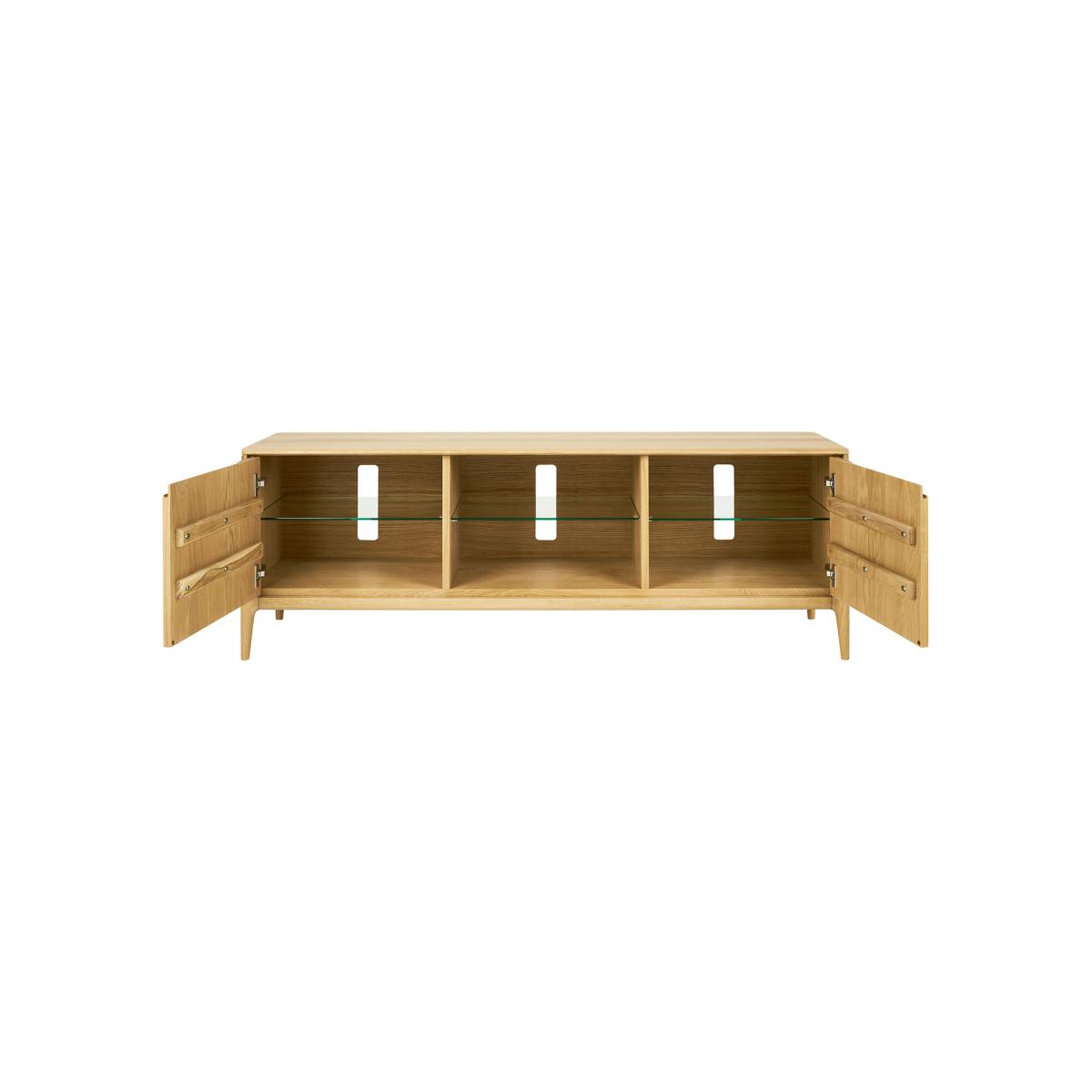 Ercol Romana Open Wide TV Unit, Neutral Oak | Barker & Stonehouse – image 3