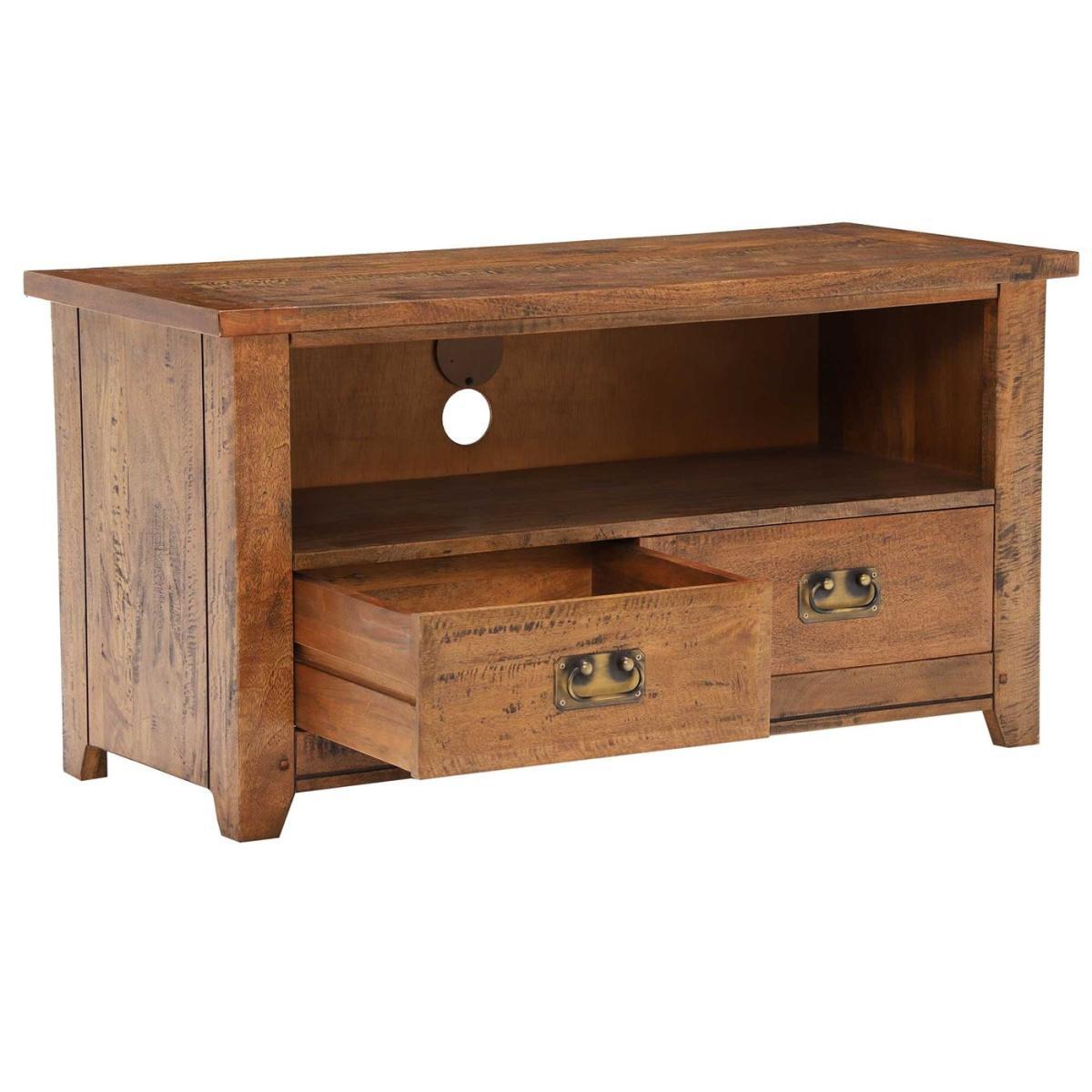 New Frontier Mango Wood Plasma TV Stand – image 3