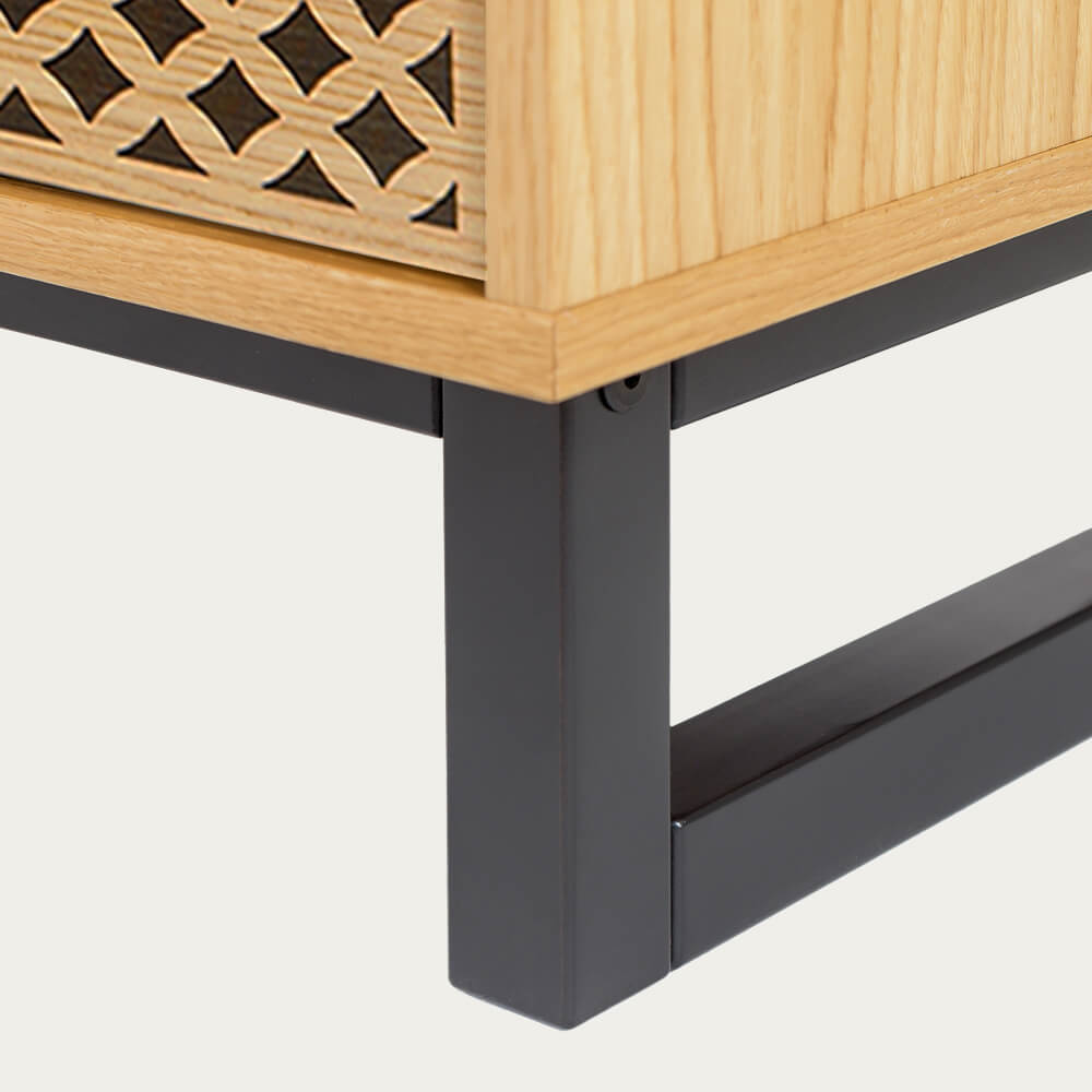 Oak Diamond Print Camden TV Unit – image 6