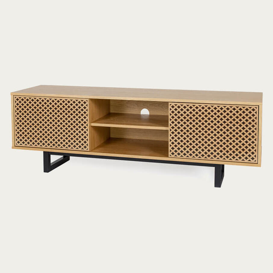 Oak Diamond Print Camden TV Unit – image 2