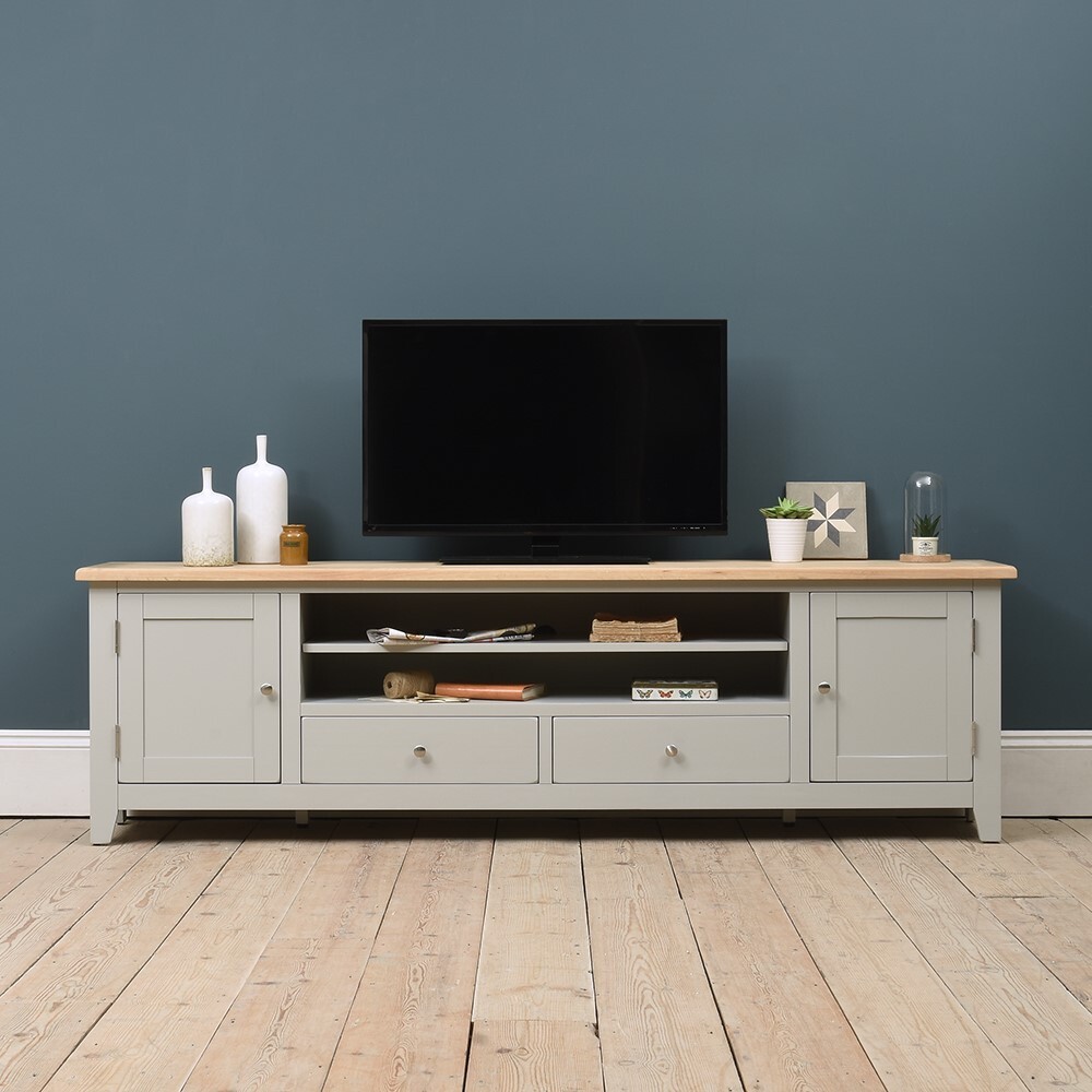 Chester Dove Grey Extra Large TV Stand - Up to ''99 – image 4