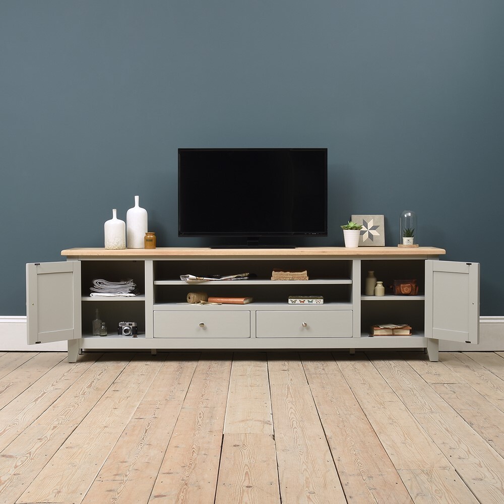 Chester Dove Grey Extra Large TV Stand - Up to ''99 – image 11