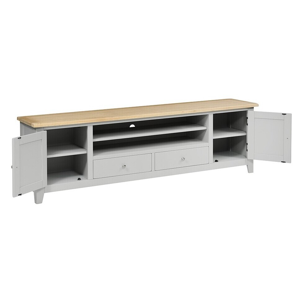 Chester Dove Grey Extra Large TV Stand - Up to ''99 – image 2