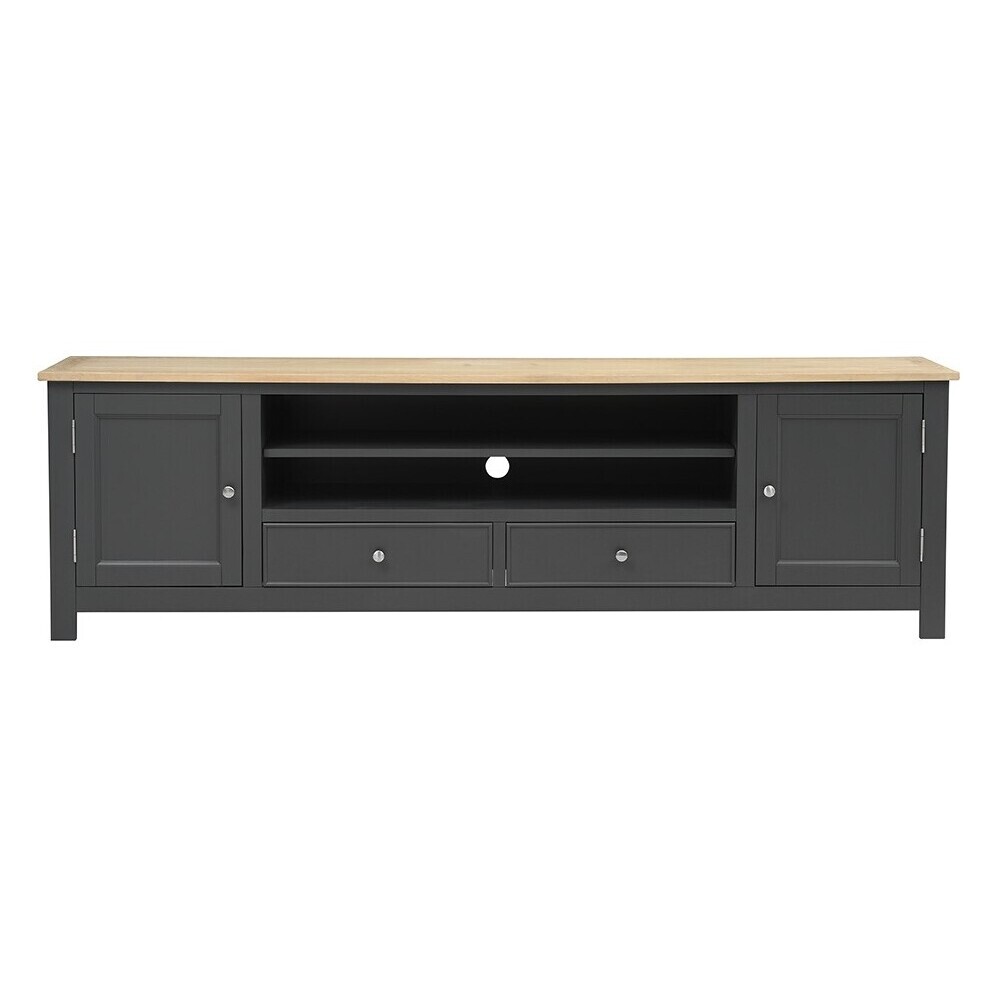 Ellwood Charcoal NEW Extra Large TV Stand - Up to ''99 – image 1