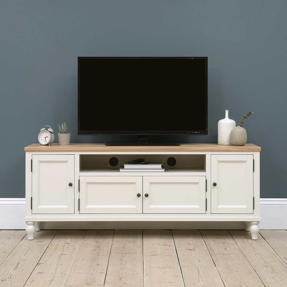 Marlow Pale Grey Low and Wide TV Unit Up to 70" – image 6