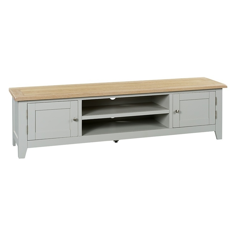 Chester Dove Grey Low Wide TV Unit - up to 80" – image 2