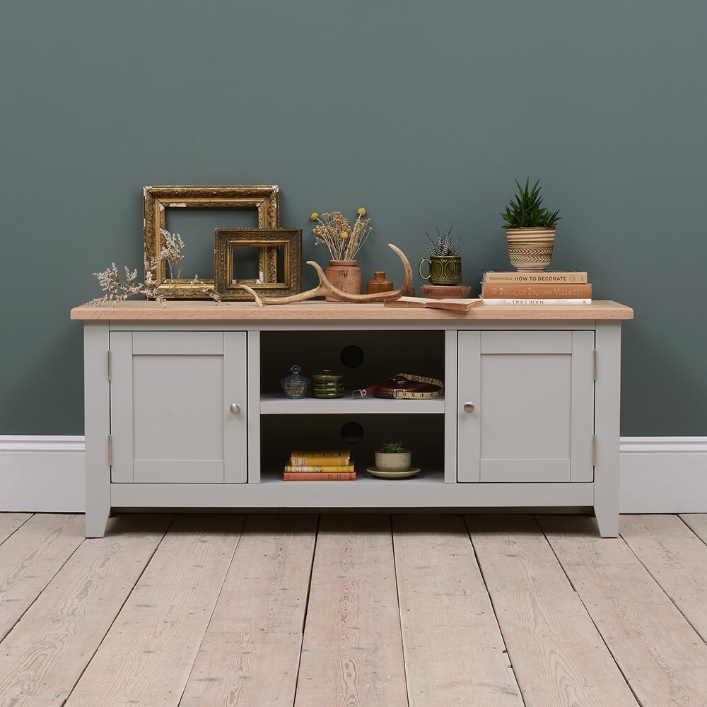 Chester Dove Grey Widescreen TV Unit - Up to 65" – image 10