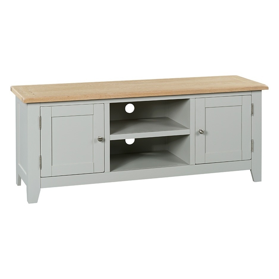 Chester Dove Grey Widescreen TV Unit - Up to 65" – image 2