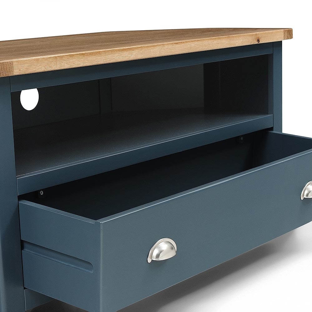 Westcote Inky Blue Corner TV Unit - Up to 44'' – image 6