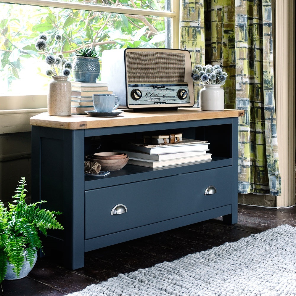 Westcote Inky Blue Corner TV Unit - Up to 44'' – image 7