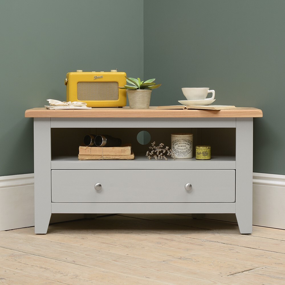 Chester Dove Grey Corner TV Unit Up To 40" – image 11