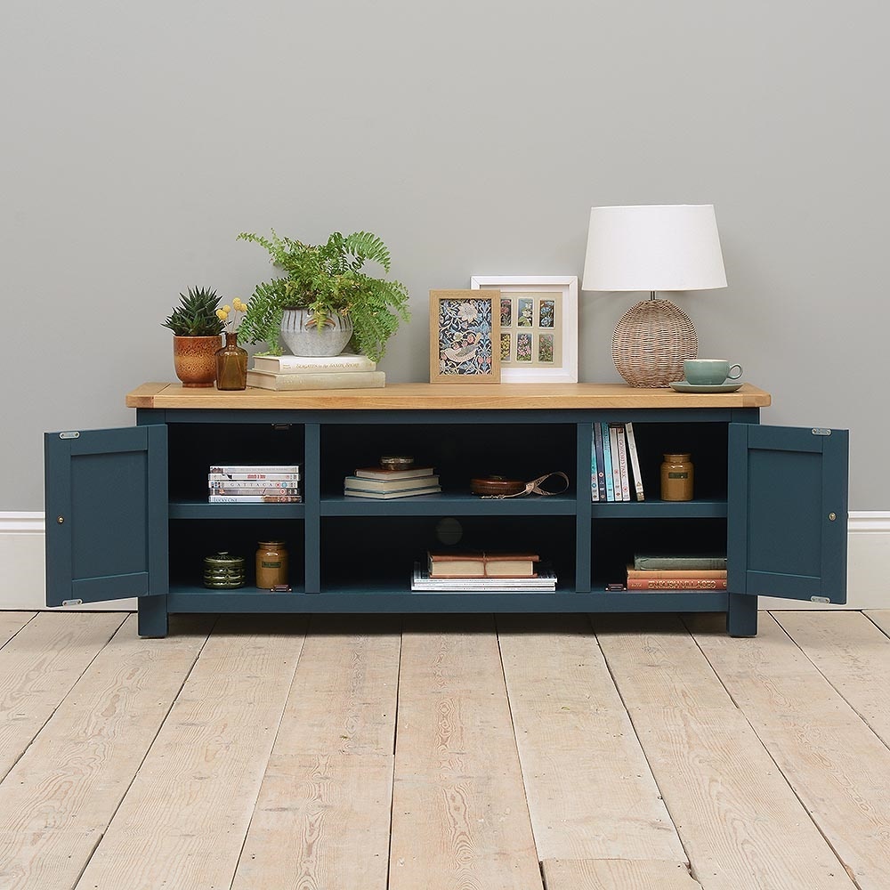 Westcote Inky Blue Large TV Unit - Up to 57'' – image 7