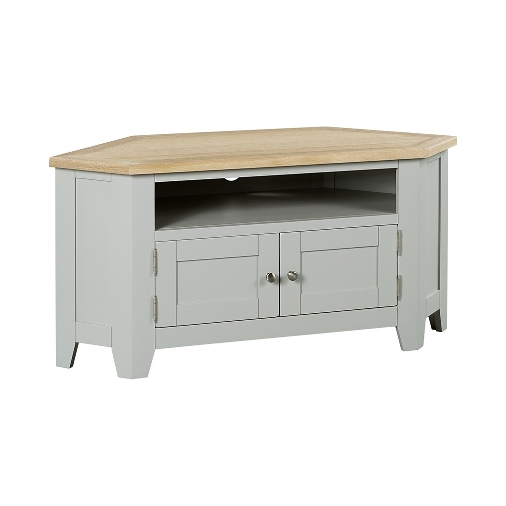Chester Dove Grey Large Corner TV Unit - up to 56" – image 2