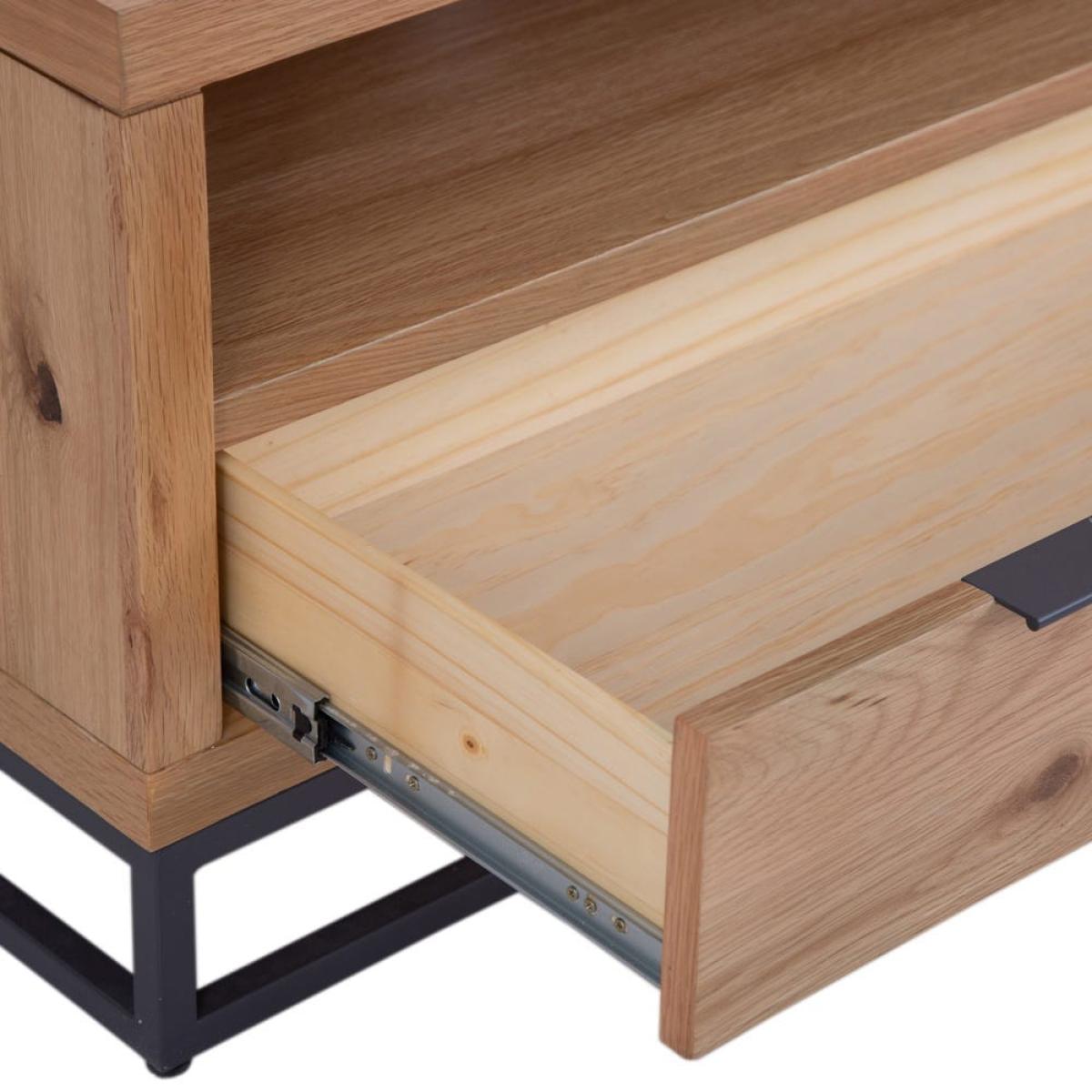 Urban Industrial Oak Small TV Unit – image 5