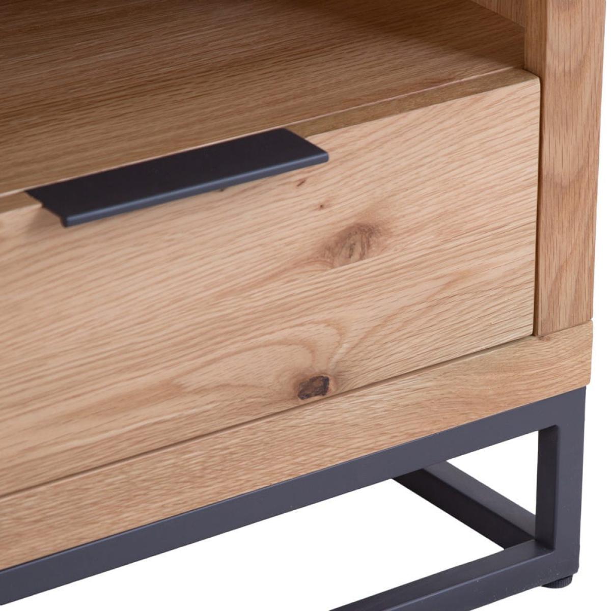 Urban Industrial Oak Small TV Unit – image 7