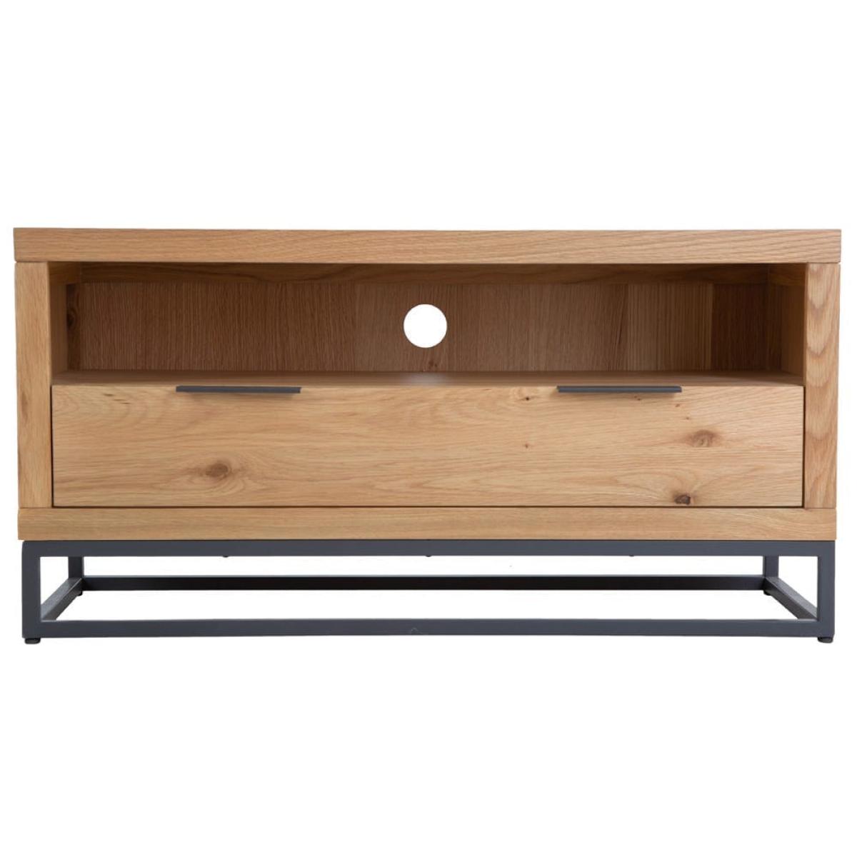 Urban Industrial Oak Small TV Unit – image 9