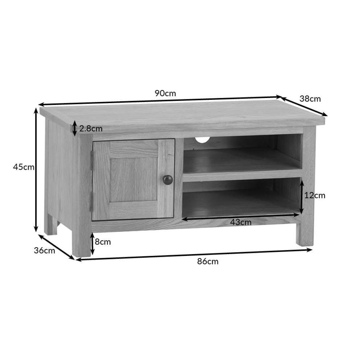 Rutland Oak TV Unit – image 9