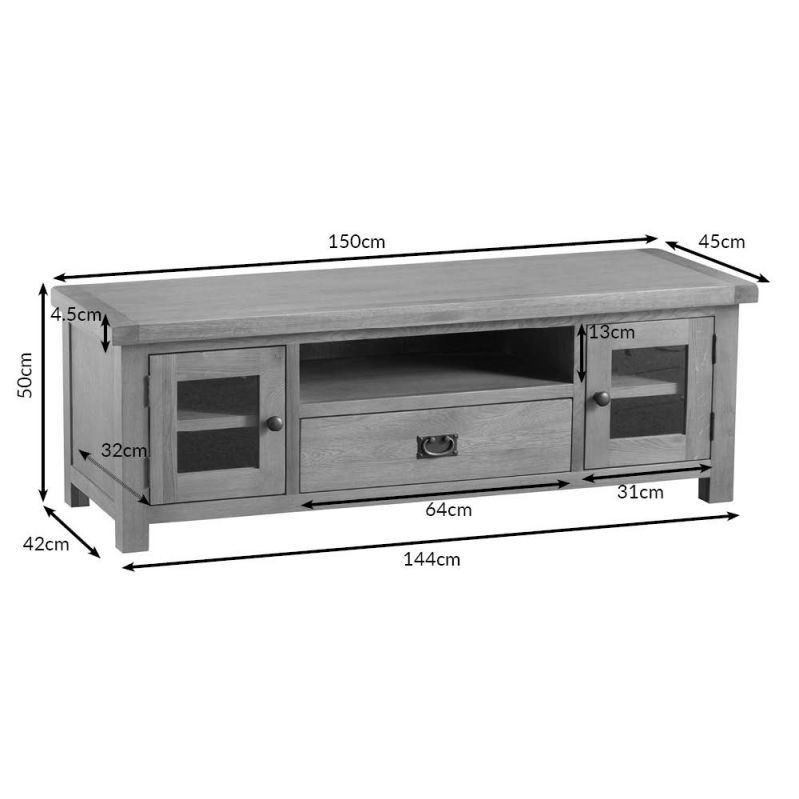 Winchester Oak Large TV Unit – image 4