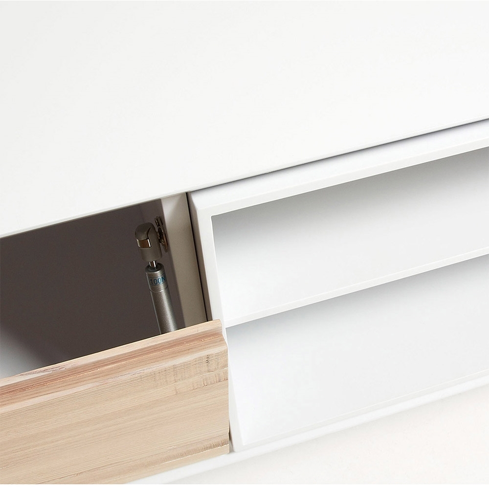 Quatre Wooden Tv Unit in White & Ash – image 4