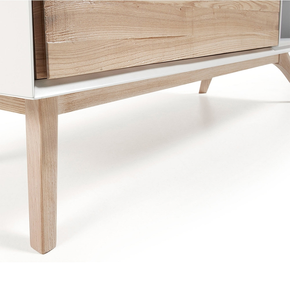 Quatre Wooden Tv Unit in White & Ash – image 6