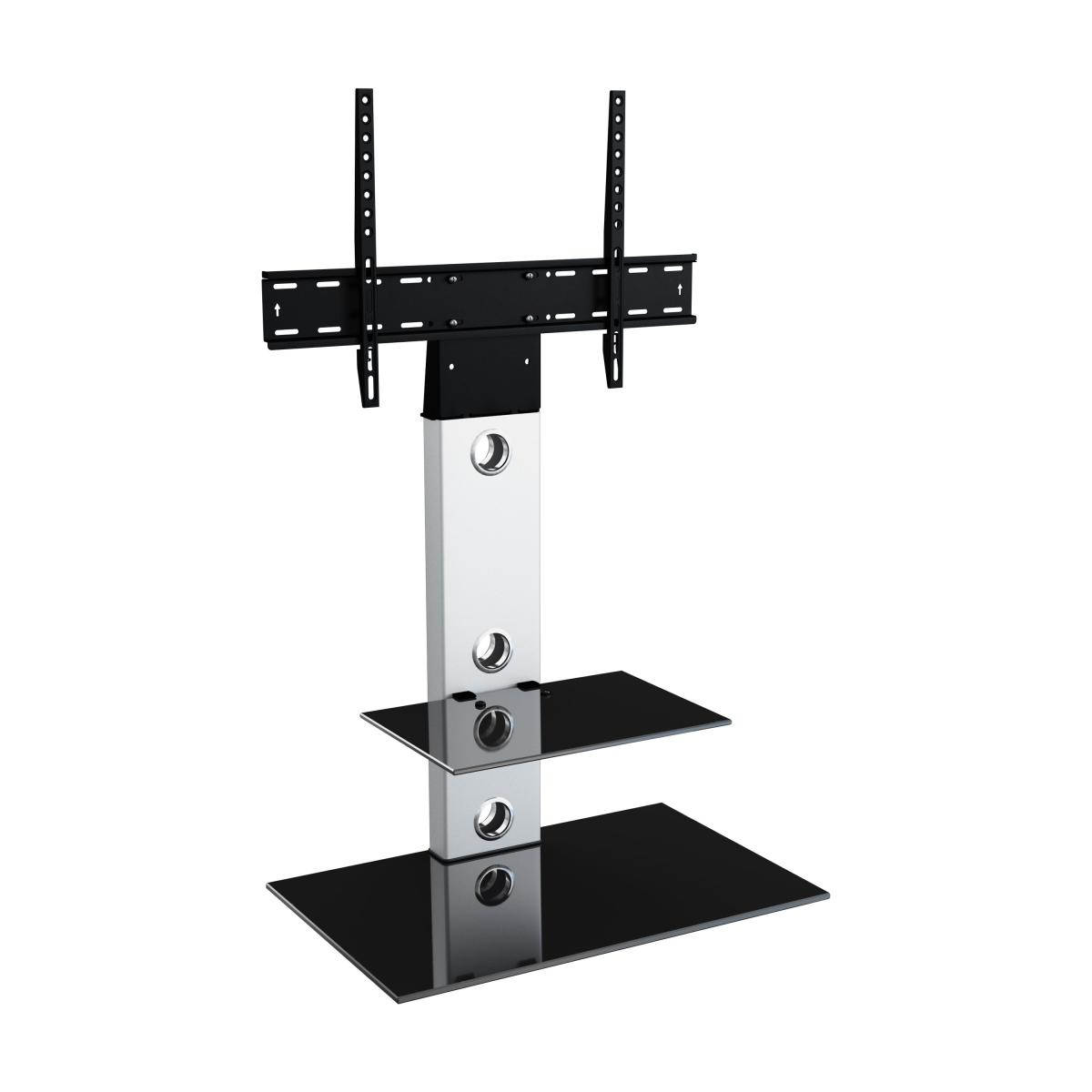 Lesina Pedestal TV Stand Silver – image 2